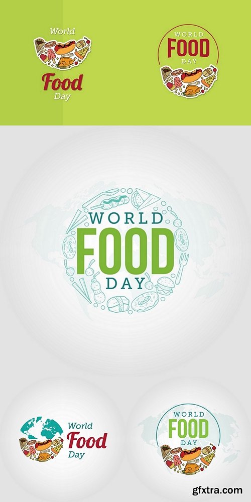 World Food Day Vector Illustration. Suitable for greeting card, poster and banner