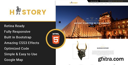 ThemeForest - History v1.0 - Museum & Exhibition HTML Template - 18311363