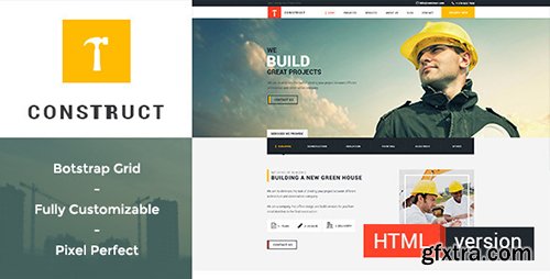 ThemeForest - Construct v1.0 - Building and Construction HTML Template - 11257835