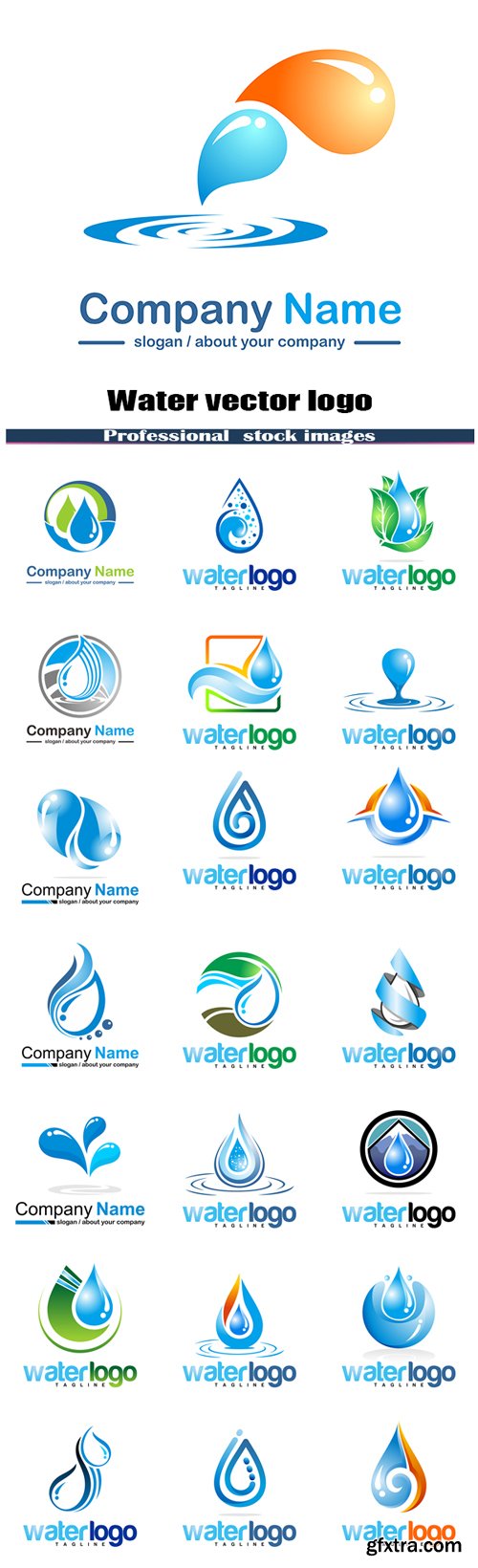 Water vector logo #3