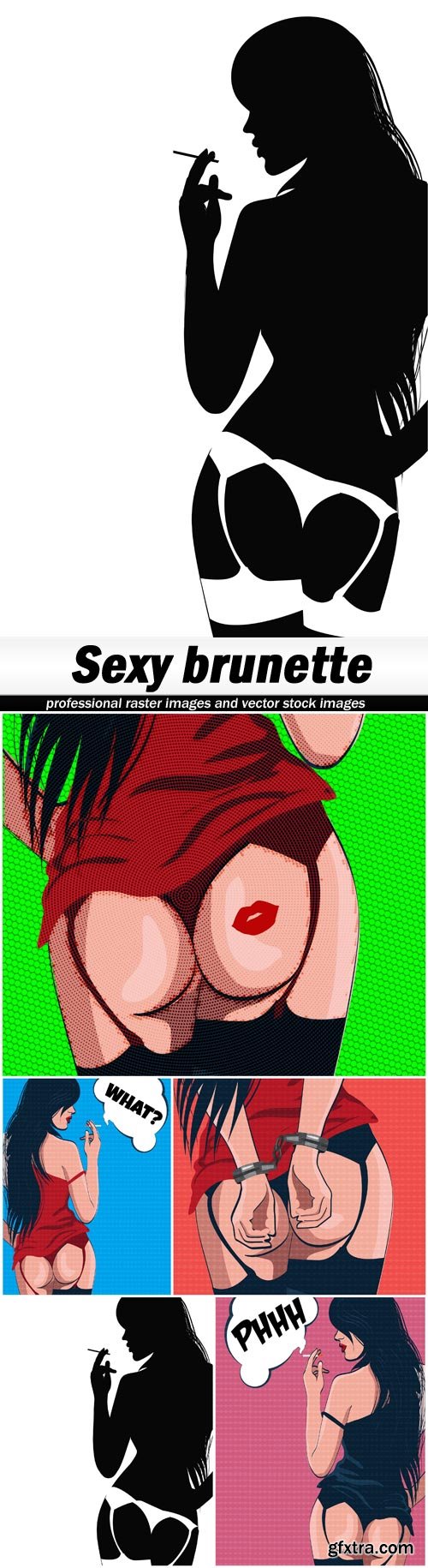 Sexy brunette - 5 EPS