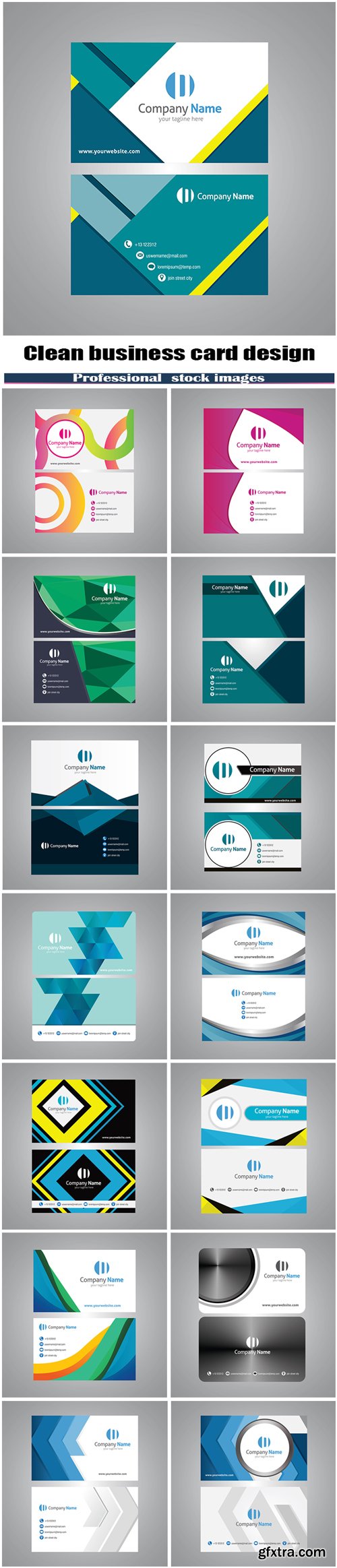 Creative and clean business card design
