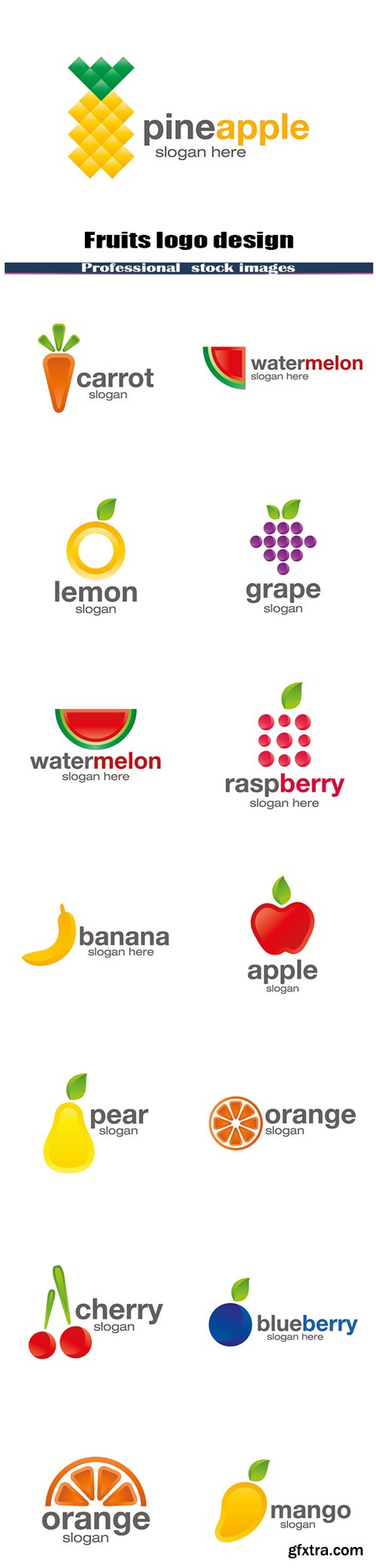 Fruits logo design