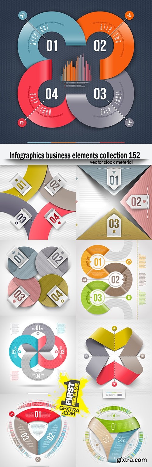 Infographics business elements collection 152