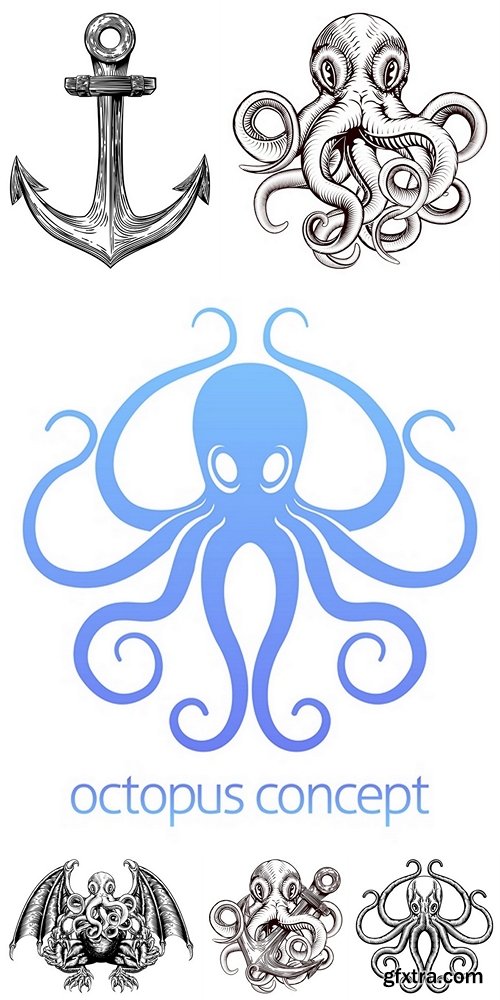 Octopus Holding Anchor