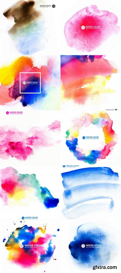 Vector Watercolor Painting Background