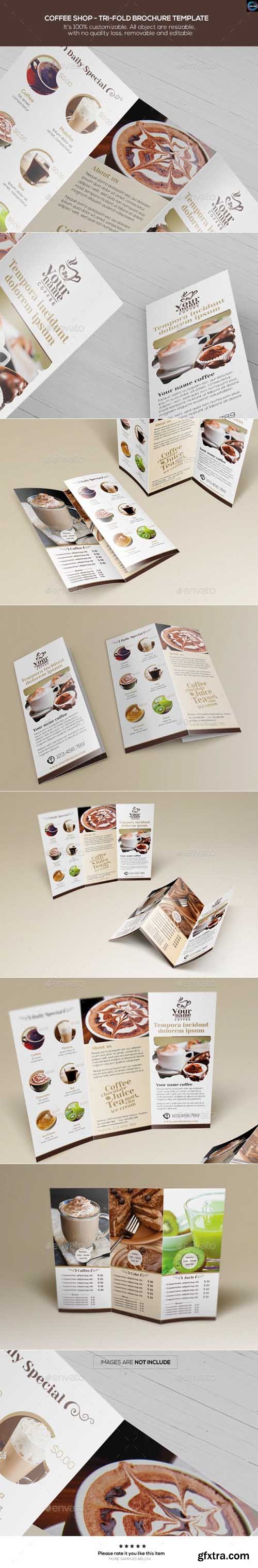 GR - Coffee Shop - Trifold Brochure Template 12435787