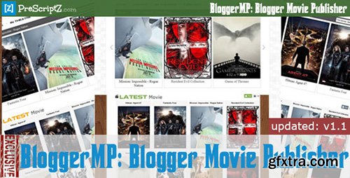 CodeCanyon - Blogger Movie Publisher v1.1.5 - Watch Movie Blog Maker - 12250201