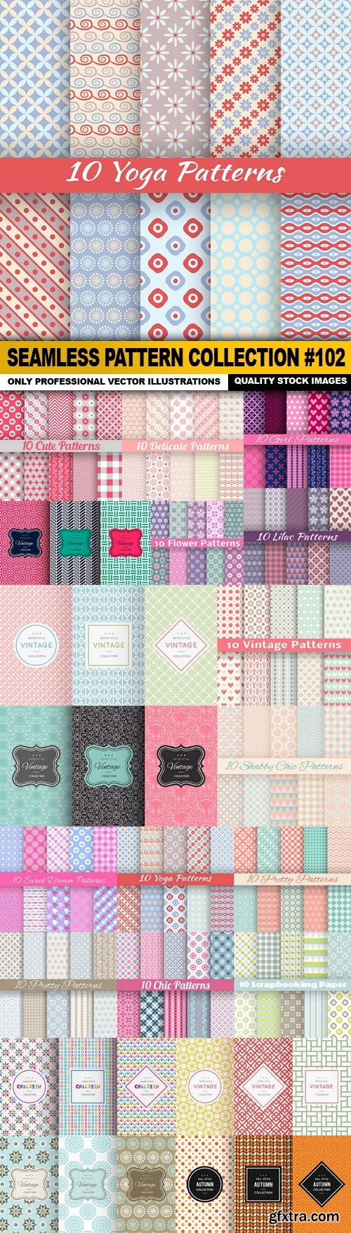Seamless Pattern Collection #102 - 20 Vector