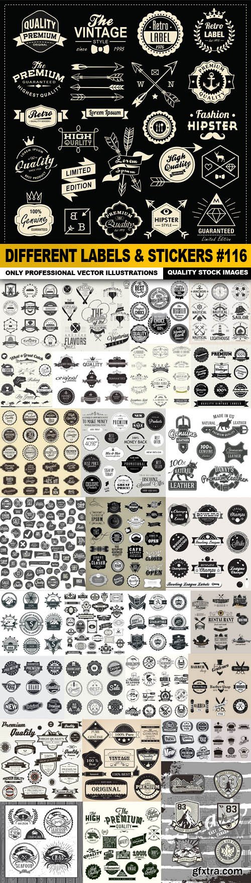 Different Labels & Stickers #116 - 30 Vector