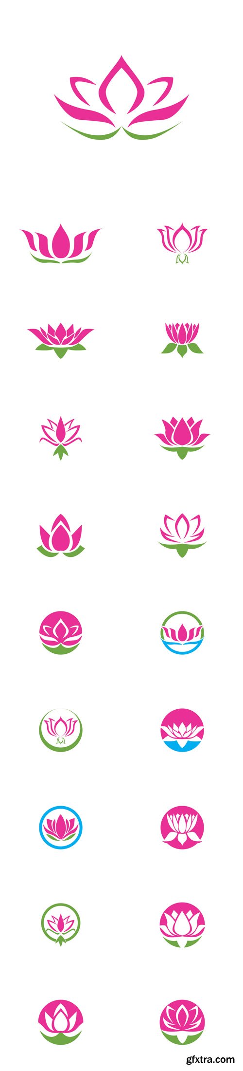 Vector Set - Lotus Logos
