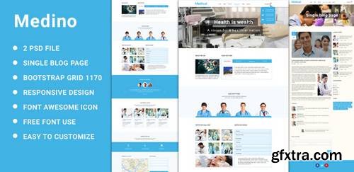 Medino – One Page Medical PSD Template