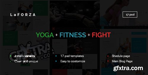 ThemeForest - LaFORZA - Sport, Fitness & Yoga PSD 13064487