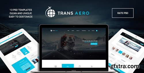 ThemeForest - TransAero - Transport & Logistics PSD Template 12821898