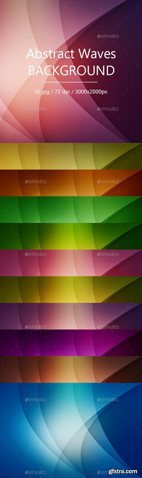 Graphicriver Abstract Waves Backgrounds 17375510