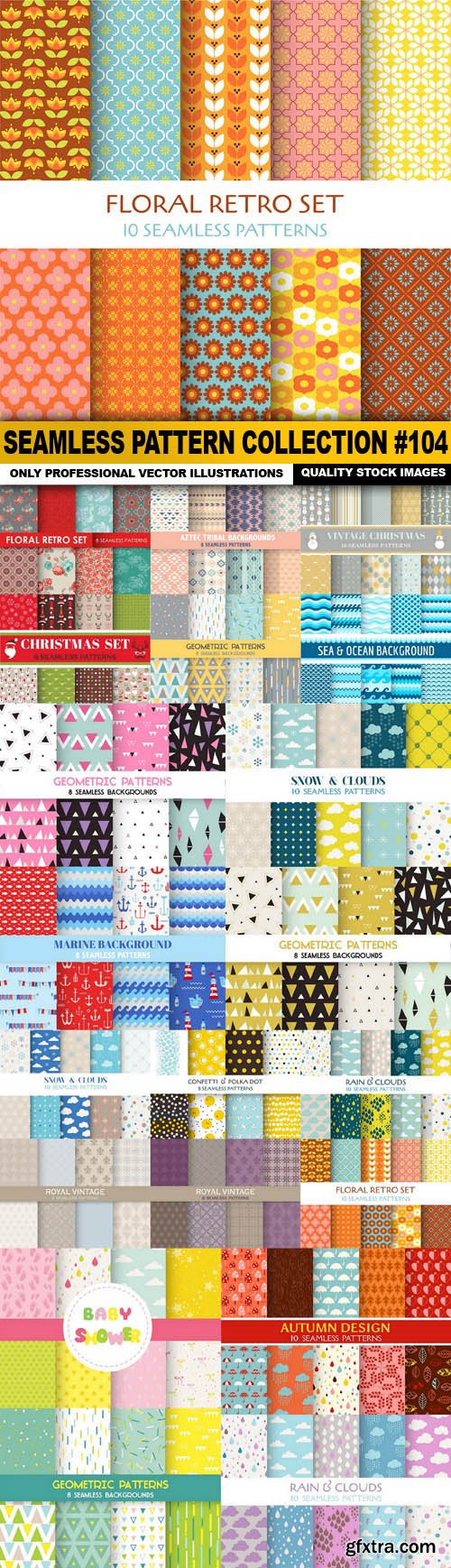 Seamless Pattern Collection #104 - 20 Vector