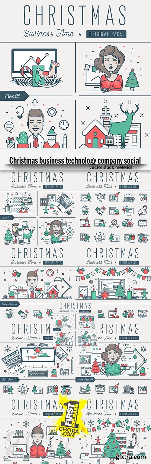 Christmas business technology company social