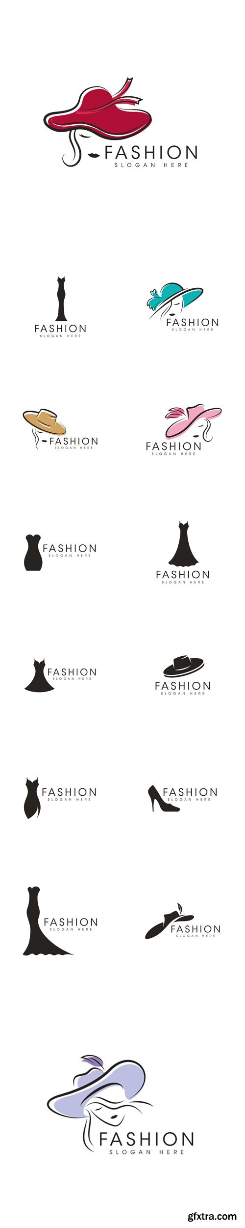 Vector Set - Fashion Icon Logo Design