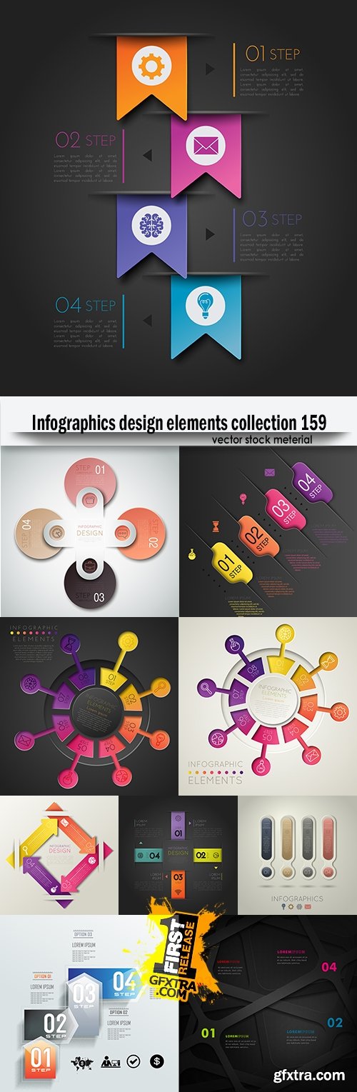 Infographics design elements collection 159