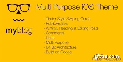 CodeCanyon - MyBlog v1.0 - Multi Purpose iOS Theme - 12412229
