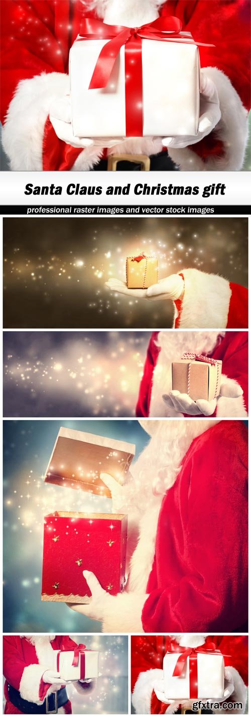 Santa Claus and Christmas gift - 5 UHQ JPEG
