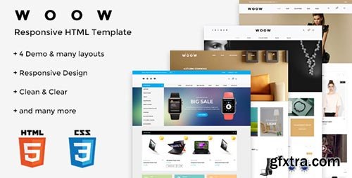 ThemeForest - WOOW v1.0 - HTML eCommerce Template - 13988989