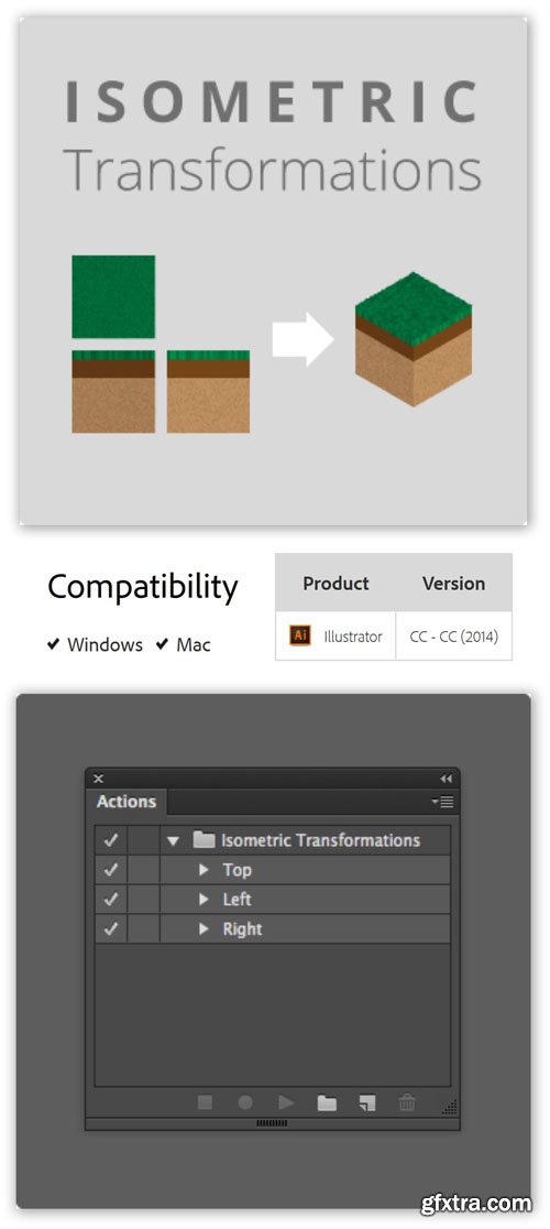 Isometric Transformations 1.0.0 Plug-in for Illustrator