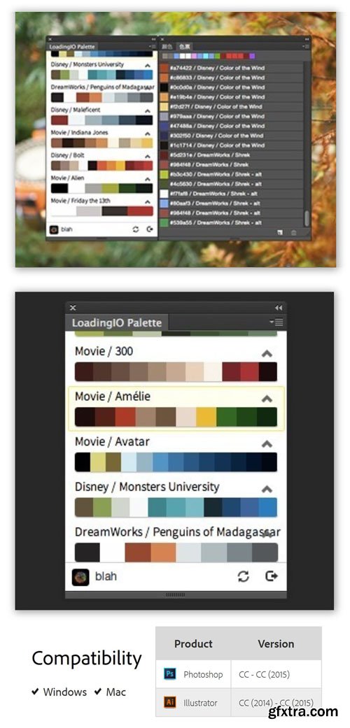 Loading.IO Colors 1.0.0 Plug-in for Photoshop & Illustrator