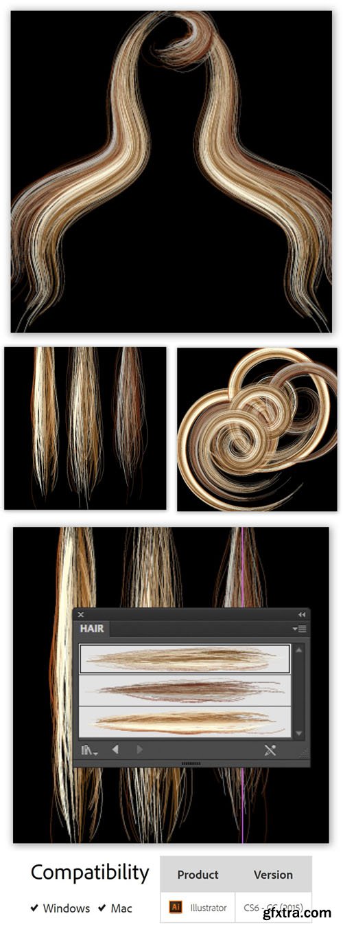 AI Hair Brush 2.0.0 Plug-in for Illustrator