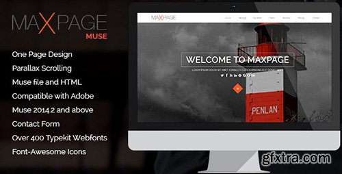 ThemeForest - Maxpage v1.0 - One Page MUSE Template - 9997181