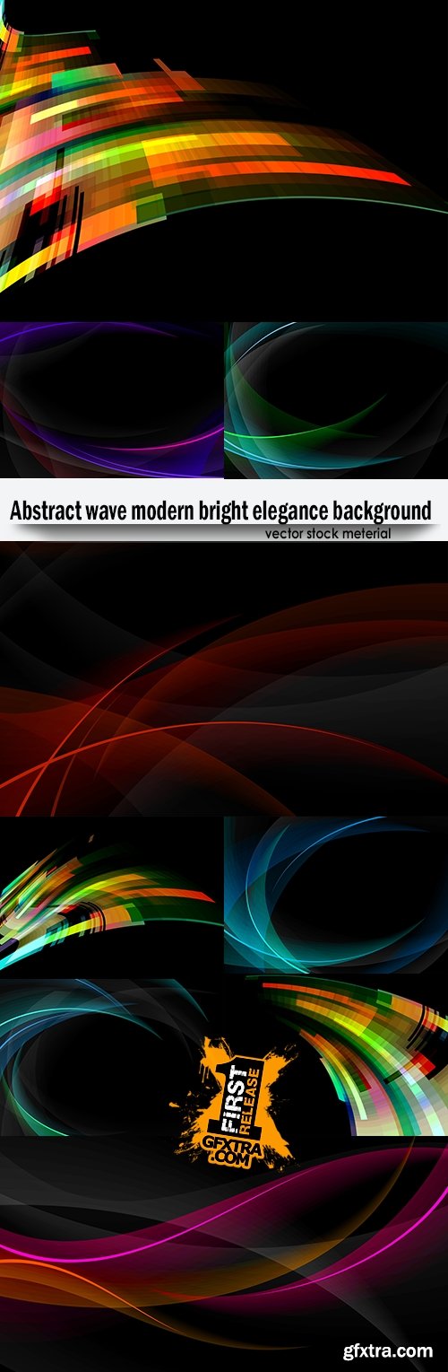 Abstract wave modern bright elegance background