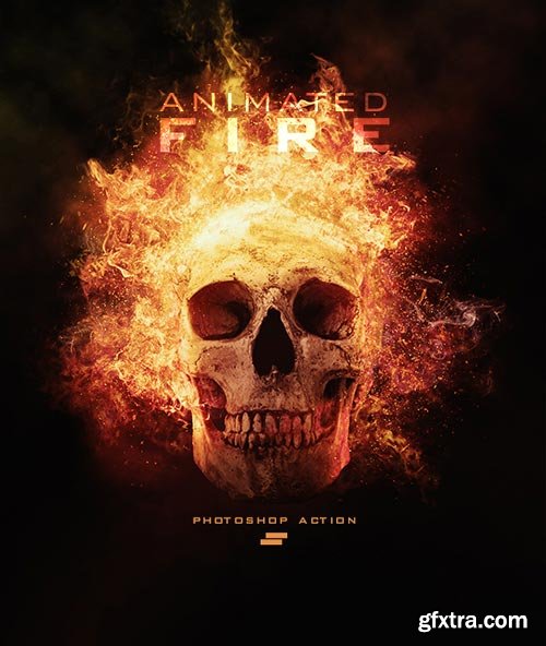 GraphicRiver - Gif Animated Fire Photoshop Action - 18588582