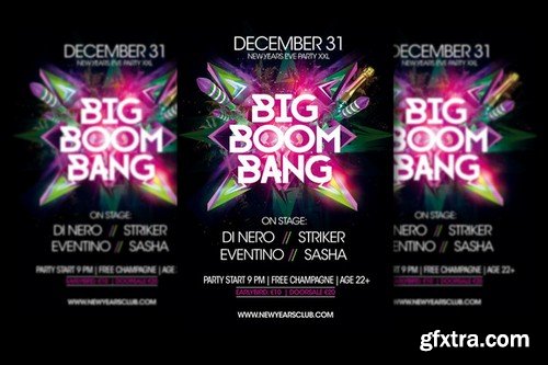 CM - Big Boom Bang New Years Party Flyer 947795