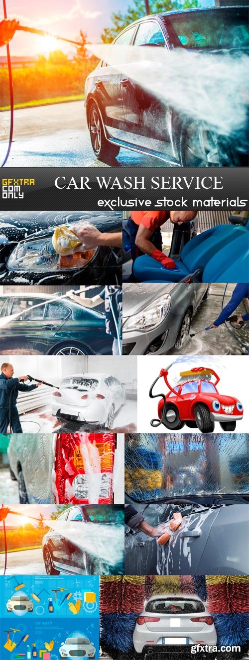 Car Wash Service - 12 x JPEGs