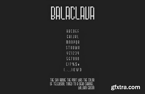 Balaclava font