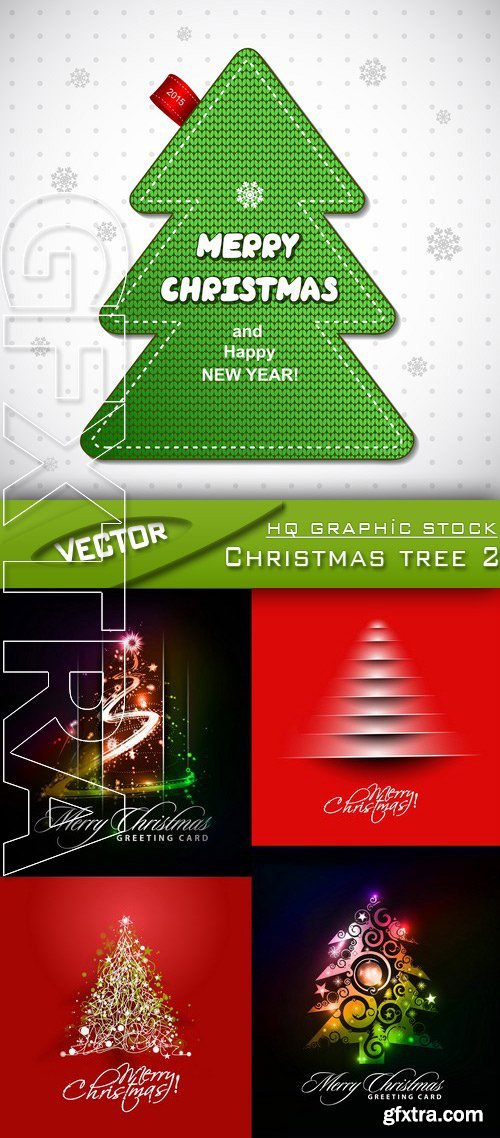 Stock Vector - Christmas tree 2