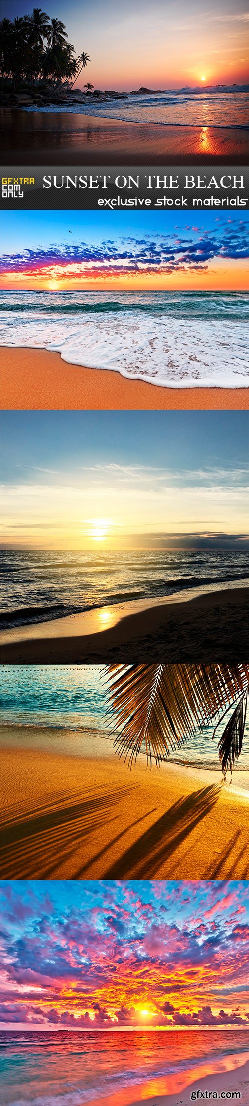 Sunset on the beach - 5UHQ JPEG