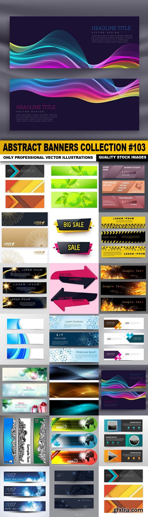 Abstract Banners Collection #103 - 20 Vectors