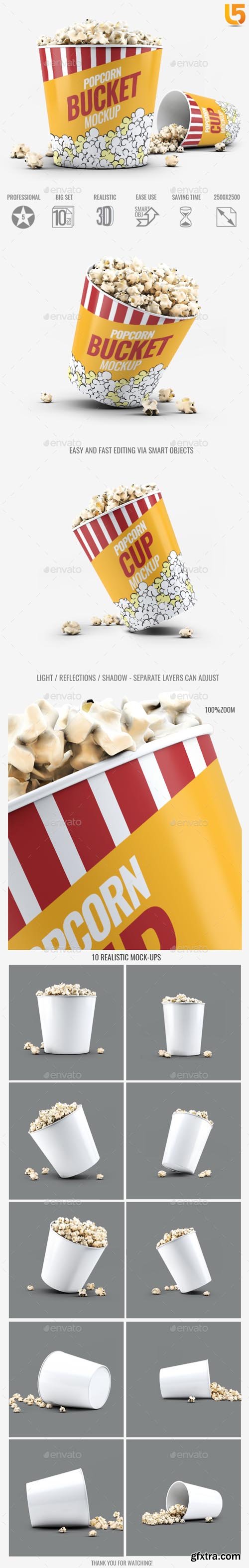 GR - Popcorn Bucket & Cup Mock-Up 18640583