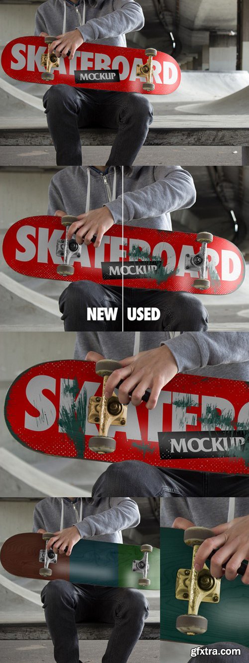 CM - Skateboard Mockup - PSD 1033171