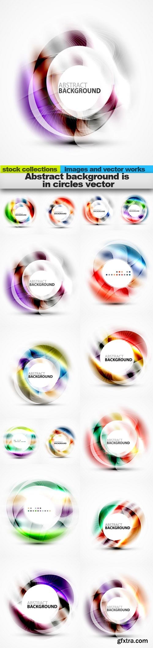 Abstract background is in circles vector, 15 x EPS