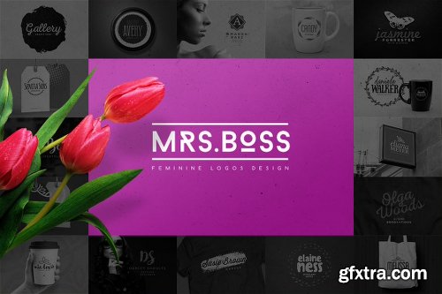 Creativemarket Mrs.Boss - Logos Design Collection 1060891