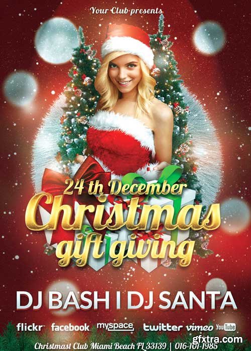Christmas Gift Giving Party V5 Flyer Template