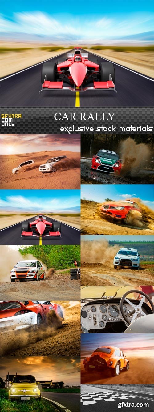 Car Rally - 11 x JPEGs