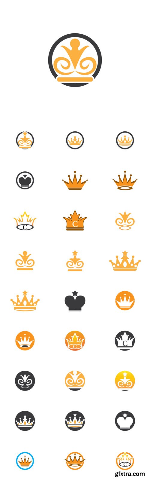 Vector Set - Crown Logos