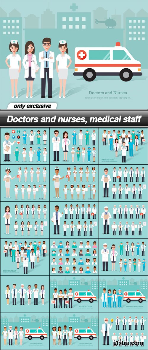 Doctors and nurses, medical staff - 19 EPS