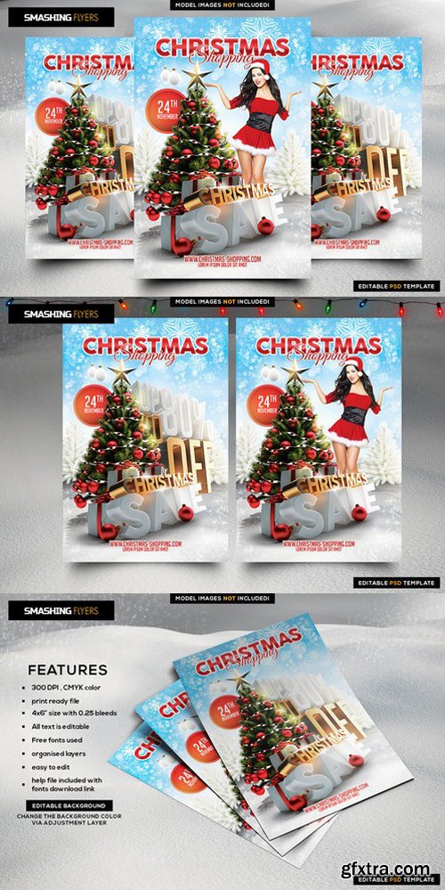 CM - Christmas Shopping Flyer Template 982365