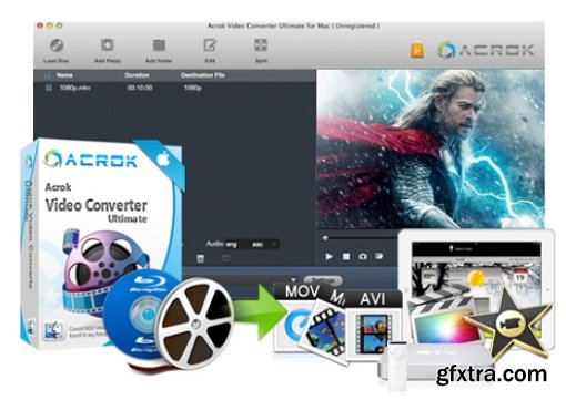 Acrok Video Converter Ultimate 4.0.38.597 (Mac OS X)