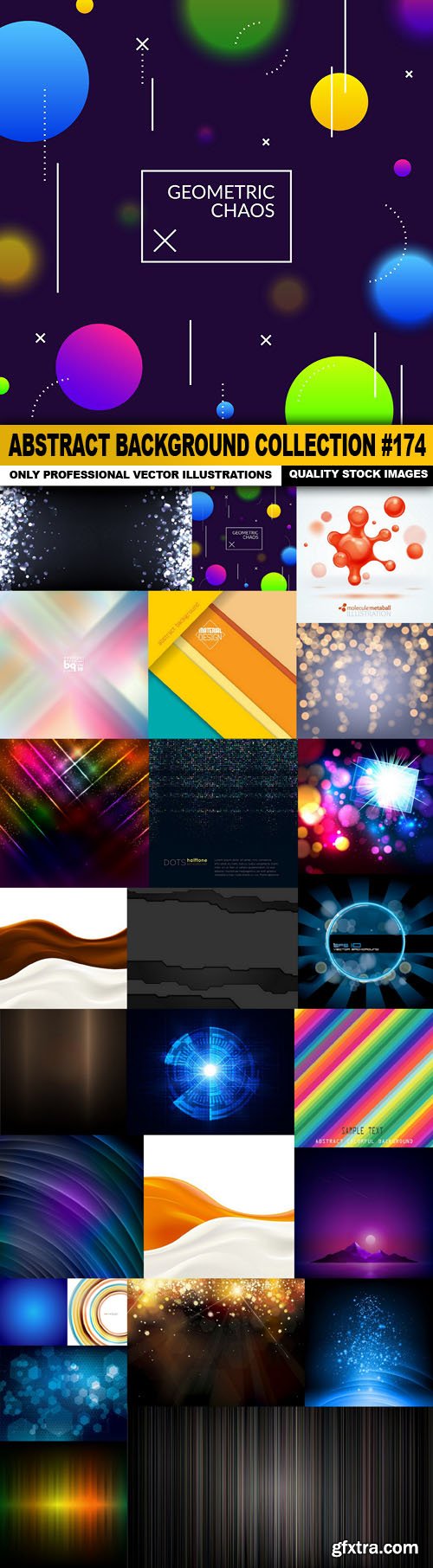 Abstract Background Collection #174 - 25 Vector