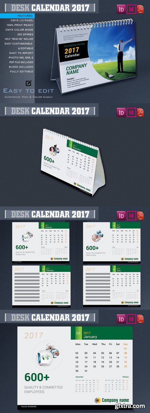 CM - Clean Desk Calendar 2017 1073163